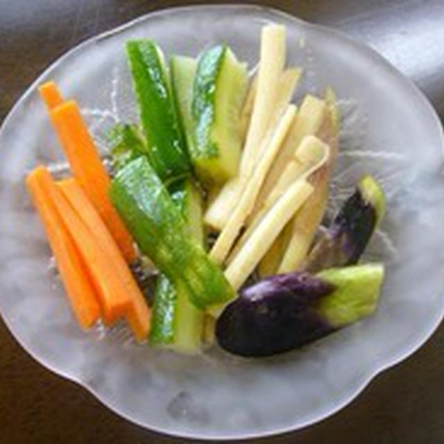 一晩で出来ちゃう!!簡単!!酒味噌の漬物