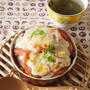 カレードリアと即席しょうがのカップスープランチ。。。