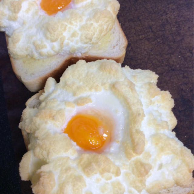 エッグインクラウドトーストの焼き具合