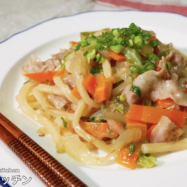 電子レンジで超絶簡単！シンプル旨い『醤油焼きうどん』の作り方