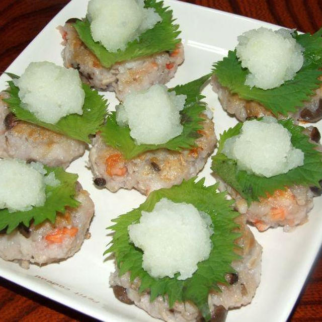 蓮根とエビのもっちり焼き