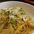 ピリっとわさびのじゃがイモと長ネギのパスタ　