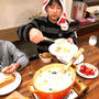 晩御飯はシチューを食べました〜！！