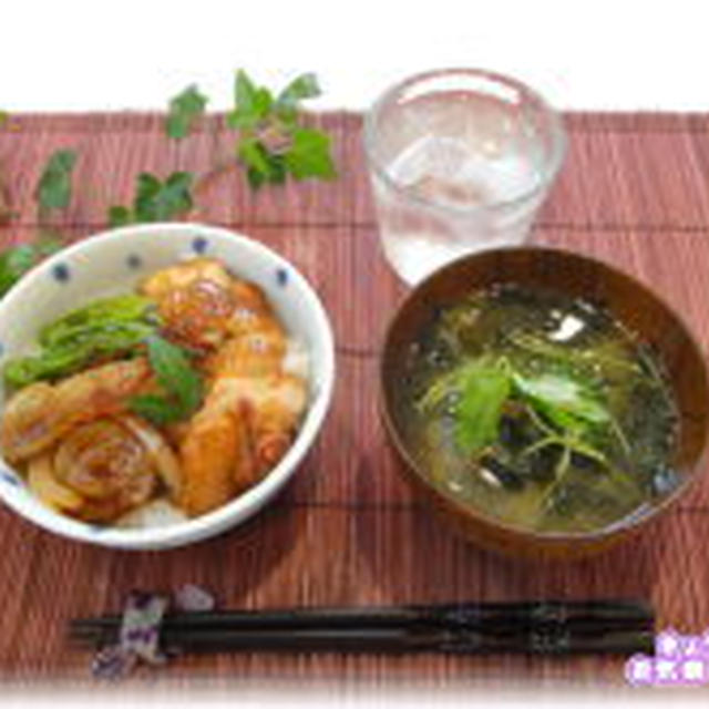 カフェ飯★きじ焼き丼ランチ【レシピ】大変ダァーッ(ノ_<。)