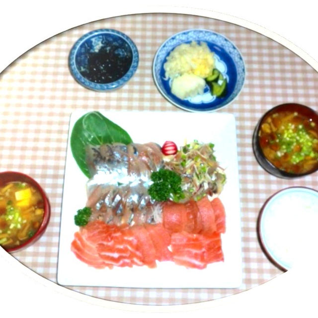今夜は刺し盛り