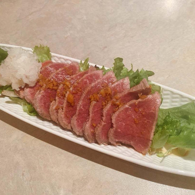 生肉を食う！タタキビーフ&カルパッチョ❣️