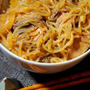 汁だく上等男飯……牛丼ならぬ鮪丼、おさつとしめじの味噌バタ焼きで食べすぎて