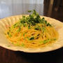豆苗のパスタ