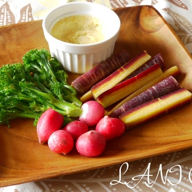 野菜のスモークチーズフォンデュ