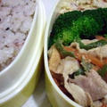 厚揚げ、豚肉、野菜の味噌炒め