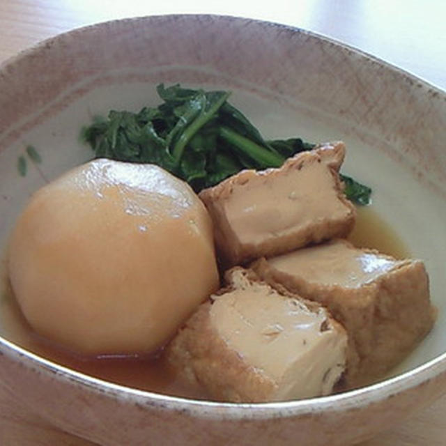 まるごと小蕪と厚揚げの煮物