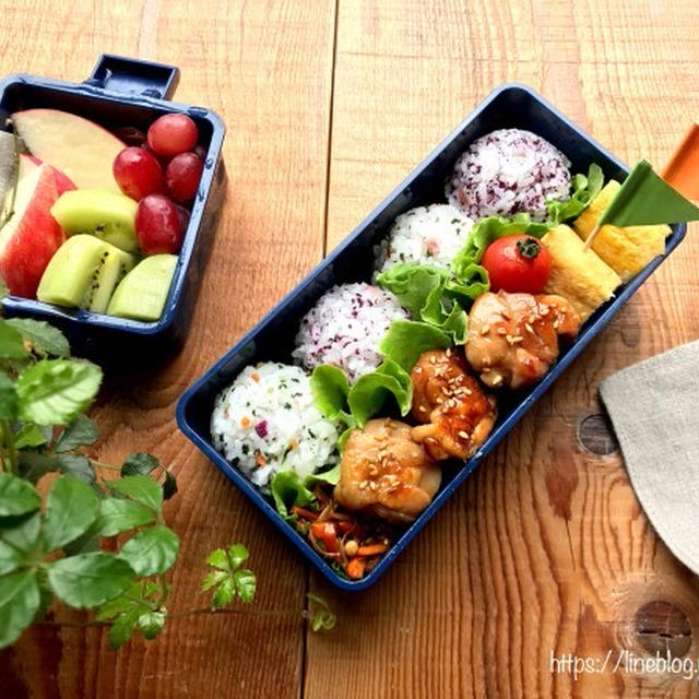 息子の✳︎おにぎり弁当♡