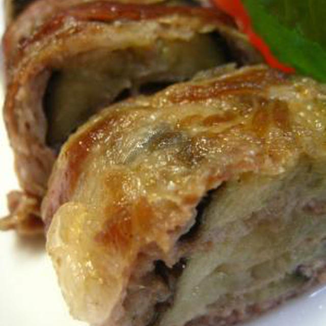 ☆茄子と肉のミルフィーユ焼き