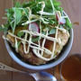 今日のまかない～お好み焼き丼～