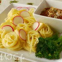 キーマカレー風つけスパゲッティ