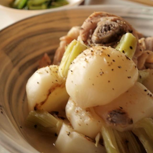 蕪と鶏のほっこり煮込み、と、究極の選択。