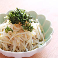 漁師の賄い海苔で♪簡単！安い！早い！ヘルシー！もやしのラーメン風浸し