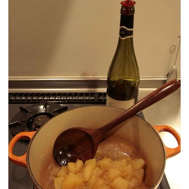 飲み残しの白ワインでリンゴジャム（１２/１７）