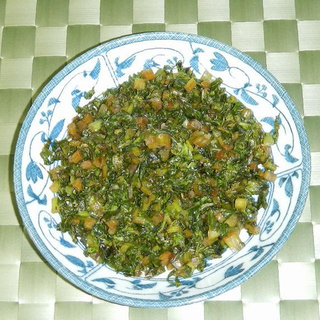 大根菜の油炒め