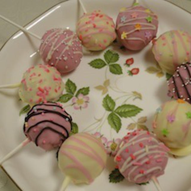 ☆レシピリターン☆cuteなCHOCO cake POPs♡