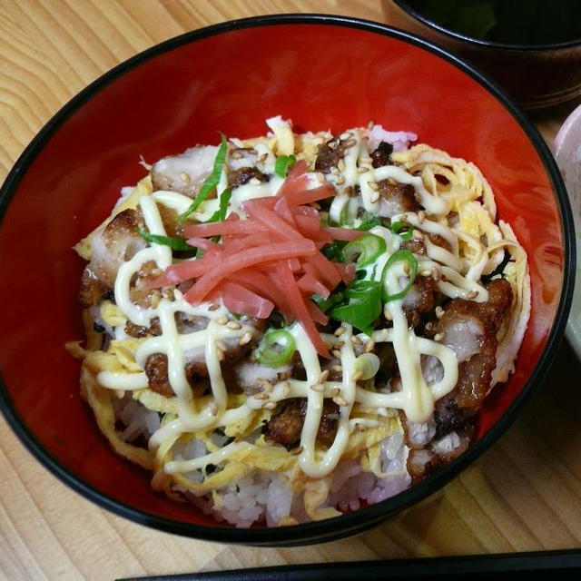 カラマヨ丼　★「浅漬けの素　昆布入り」使用★