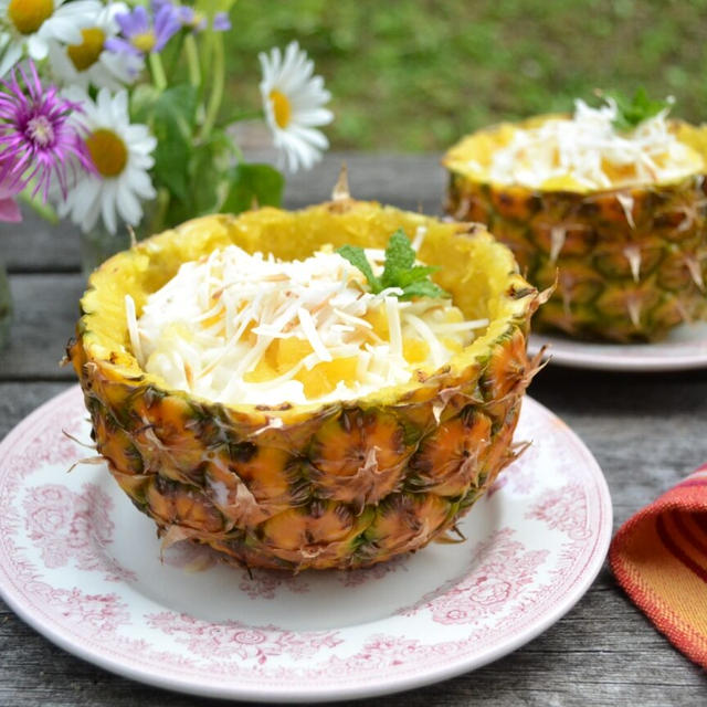 Pineapple Coconut Rice Pudding パイナップルココナッツライスプディング
