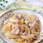 レンジで簡単☆ご飯に合う！豚バラと玉ねぎの甘辛おかず☆