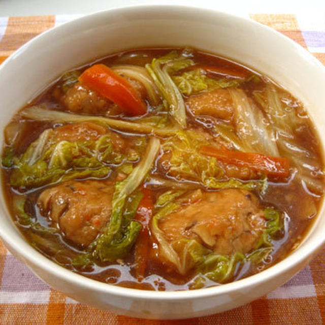 ふんわり肉だんごの中華煮