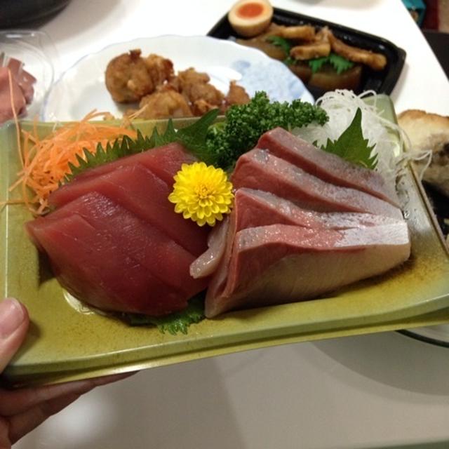 鰤と鮪のお刺身
