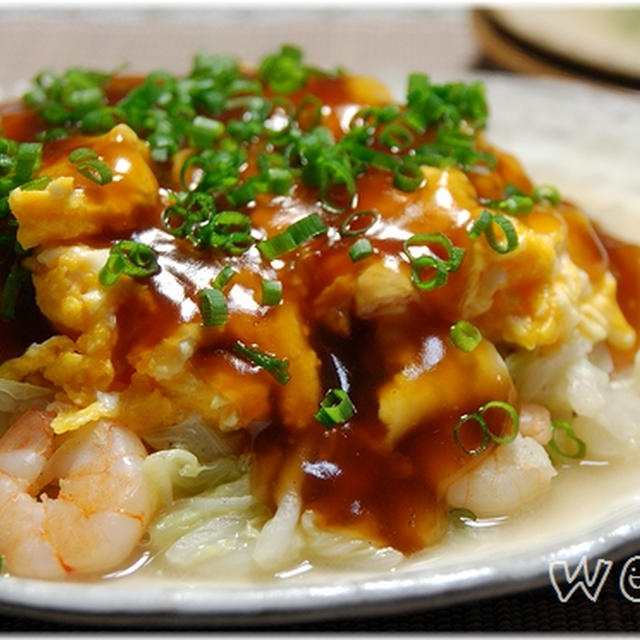 簡単■ エビ玉白菜あん ■雑誌掲載レシピ(*`・ω・)v