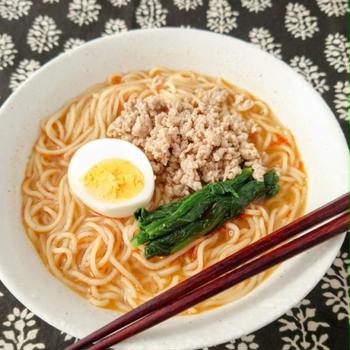 練り胡麻無し　すり胡麻で、お手軽担々麺