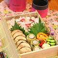 紅茶鶏と桜ごはんの春弁当☆茹でて漬けるだけ～！！ by ぱおさん
