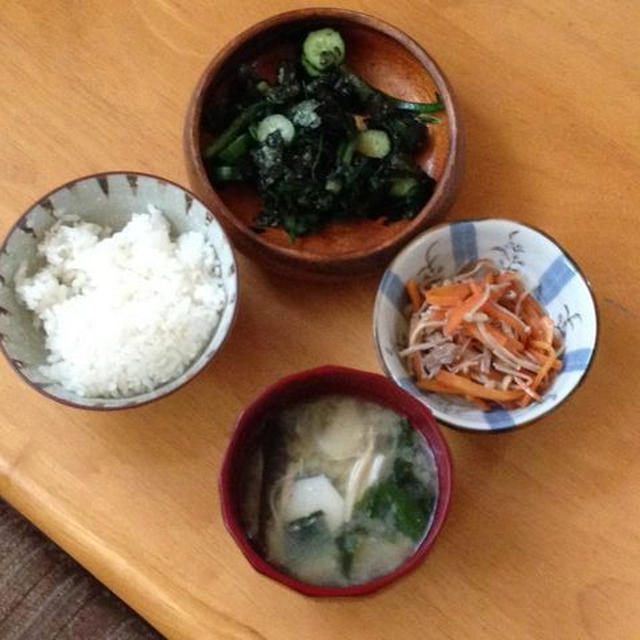 今日のお昼ご飯　ベジタリアンメニュー