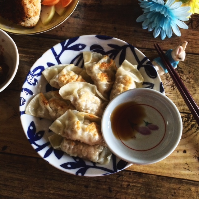 簡単☆長芋と鶏挽き肉の柚子胡椒味♪餃子