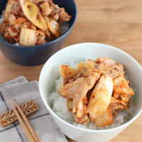 【#ぐんまクッキングアンバサダー】上州ねぎたっぷり豚キムチ丼