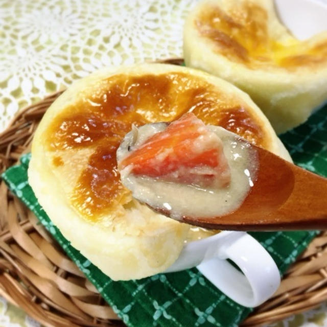 カブとサーモンの豆乳味噌シチュー&ポットパイ