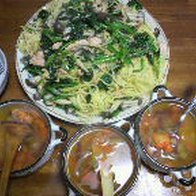カーボローディング 鮭とほうれん草とシメジのパスタ By Hide Chanさん レシピブログ 料理ブログのレシピ満載