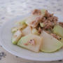 〈コールラビとツナのマヨポン炒め〉のレシピ / ブロッコリーの茎に似た味のお野菜！