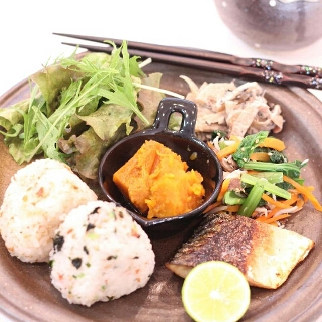 朝カフェ★鯖の塩焼き和定食（簡略レシピ）