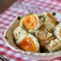 【レシピ・作り置き・副菜】意外性の組み合わせでやみつきに！！厚揚げ豆腐と卵のチーズサラダ
