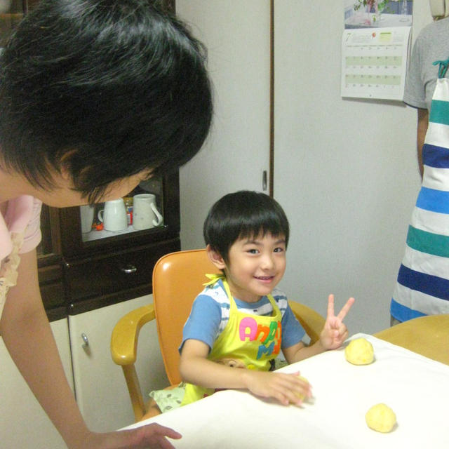 ご夫婦とお子様親子パンレッスン