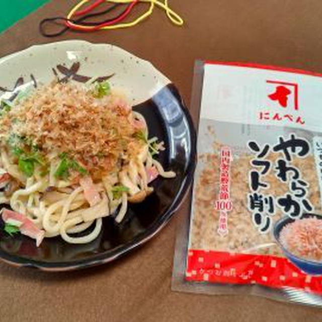 フーディストアワード☆きのことベーコンのバター醤油焼うどん♪☆♪☆♪