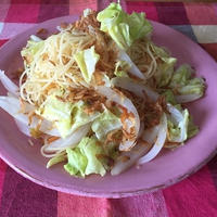 桜エビで春野菜パスタ