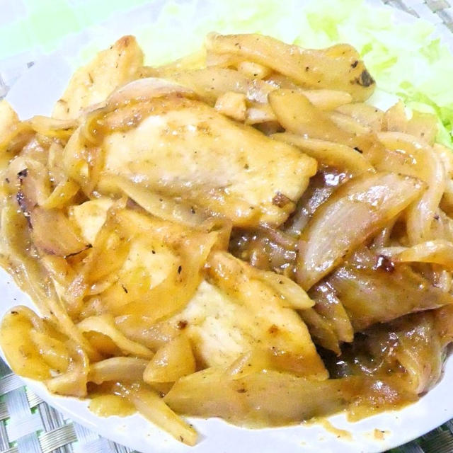 鶏胸肉と玉ねぎの生姜焼き｜レシピ・作り方