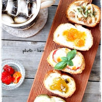 オープンサンドでカリッと朝ごパン