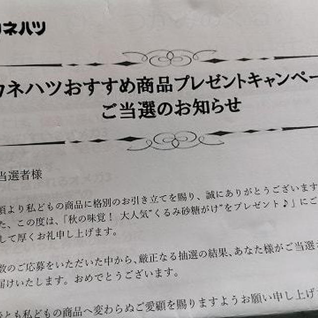 今日のおやつ♪ カネハツ「くるみ砂糖がけ」