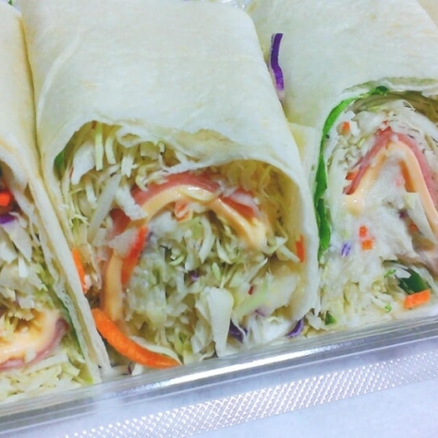 ＊ハムとチーズのトルティーヤ＊