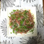 バジル醤油ドレッシングでマグロのカルパッチョ♡