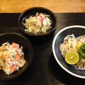 鮭飯とお素麺