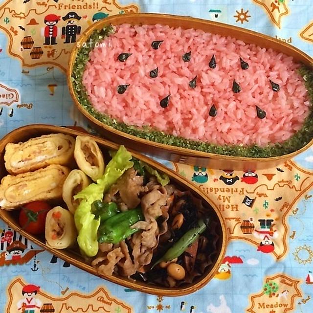 ☆枠弁☆スイカ　キャラ弁